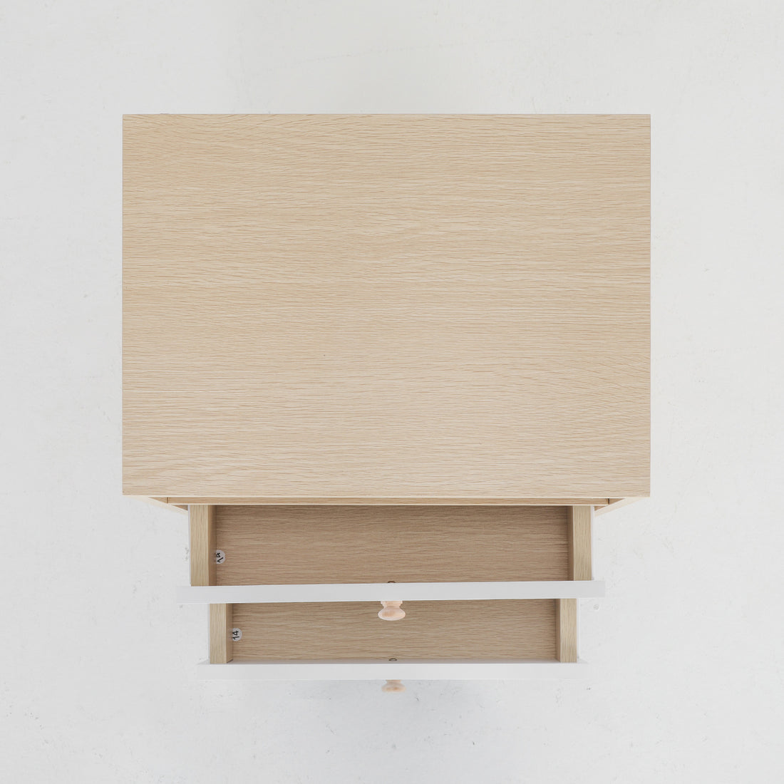 2X Bedside Table Side Storage Cabinet Nightstand Bedroom 2 Drawer ANYA OAK