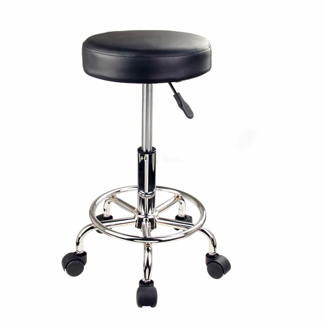 2X Swivel Salon Barber Stool Chair Round Type BLACK