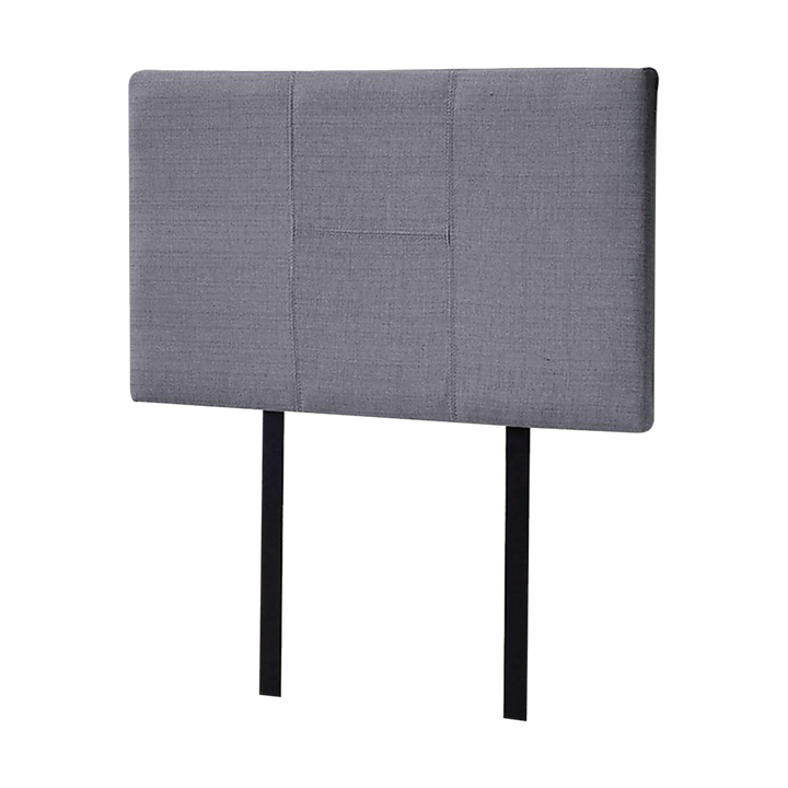 Linen Fabric Single Bed Headboard Bedhead - Grey