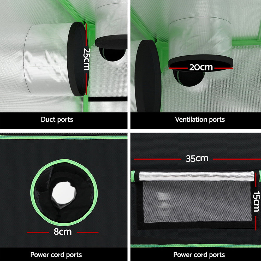 Greenfingers Grow Tent Kits 200x 200 x 200cm Hydroponics Indoor Grow System